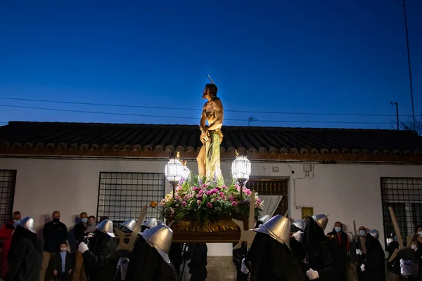 Une Belle Vue Sur Procession Jeudi Saint Sonseca — Photo