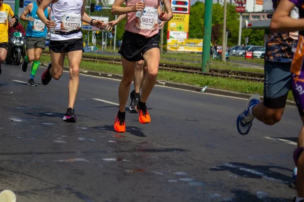 Ноги Учасників 2022 Wings Life World Run Познані Польща — стокове фото