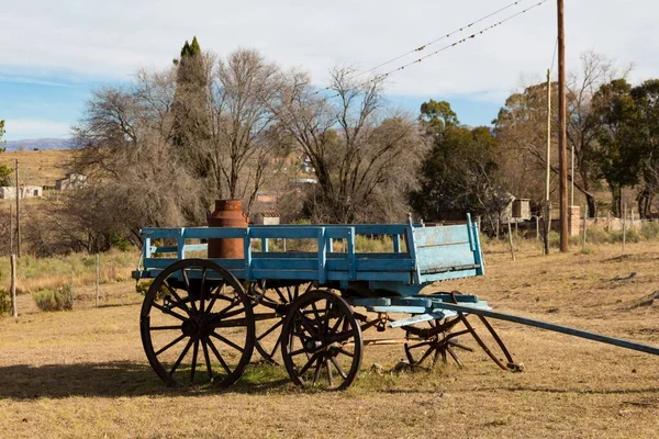 Old Wooden Milk Cart Mountains Cordoba Argentina — Stock Photo, Image