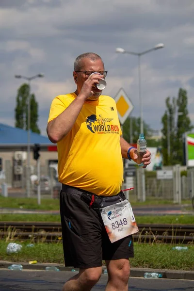 Man Participates Wings Life World Run Race — Stock Photo, Image