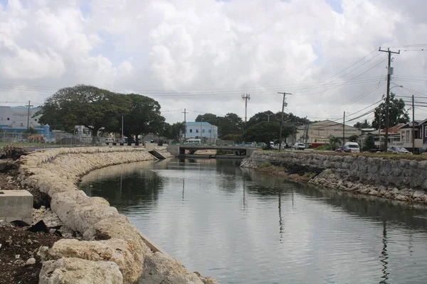 Fotografie Dokončené Constitution River Bridgetownu Barbados — Stock fotografie