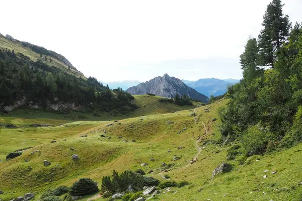 Una Hermosa Vista Las Montañas Rofan Tirol Austria — Foto de Stock