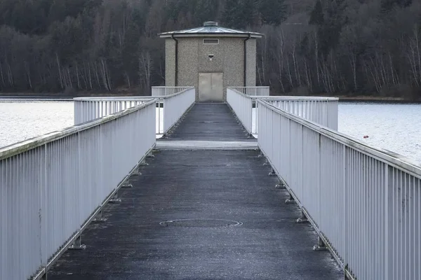 Die Breitenbachtalsperre Allenbach Hilchenbach Nordrhein Westfalen Deutschland — Stockfoto