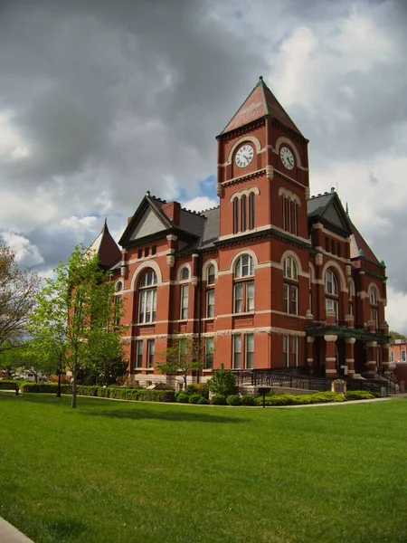 Een Verticaal Shot Van Historic Miami County Kansas Courthouse Paola — Stockfoto