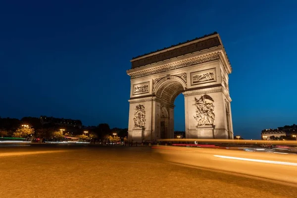 Famoso Arco Triunfo Paris — Fotografia de Stock