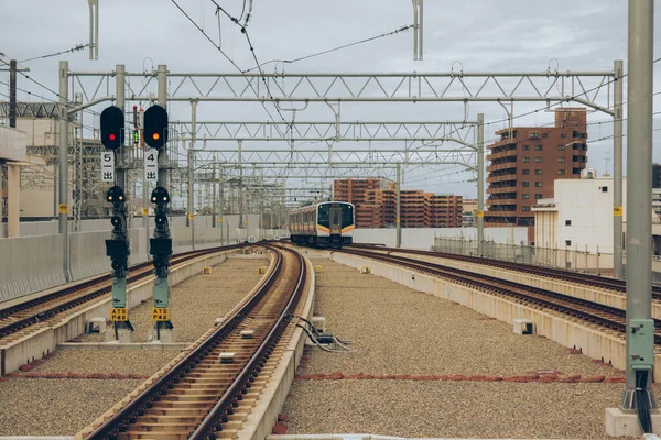 尼加塔车站的铁路景观 — 图库照片