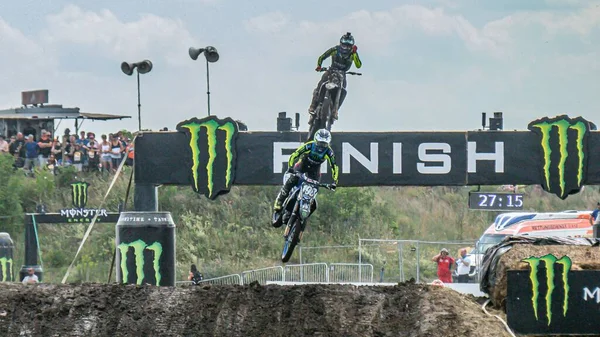 Thibault Benistant 198 Monster Energy Yamaha Během Fim Motocross World — Stock fotografie