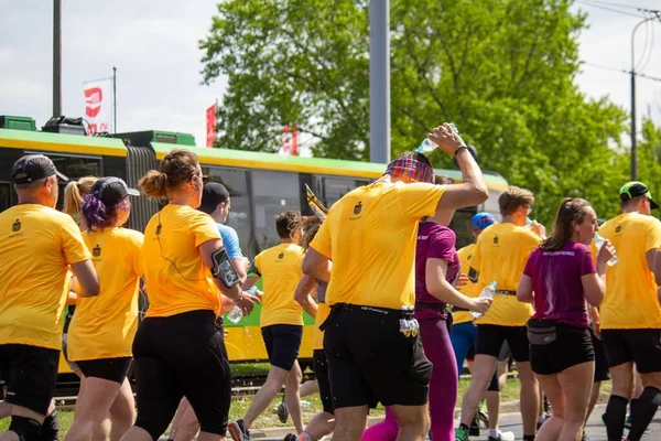 Výstřel Lidí Wings Life World Run Poznani Wlelkopolska Polsko — Stock fotografie