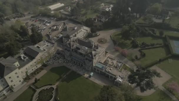 Drone Footage Hall Hotel Spa Hertfordshire Essex Border England — Stock Video