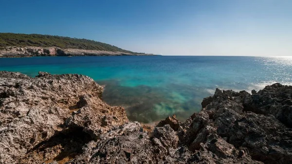 Morze Karaibskie Krystaliczne Wyspy Tremiti Puglia Włochy — Zdjęcie stockowe