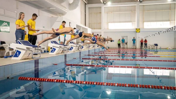 Úszóverseny Blagoevgrad Városban — Stock Fotó