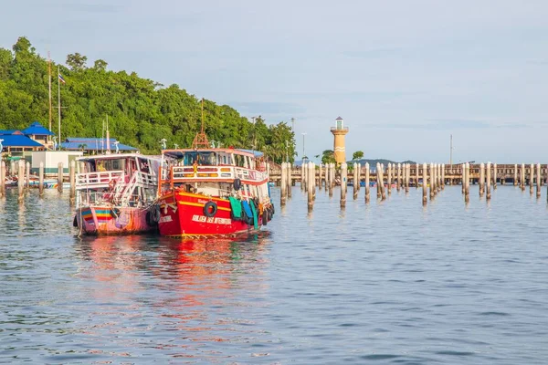 Transport Excursion Boats Port Pier Thailand Southeast Asia — Photo