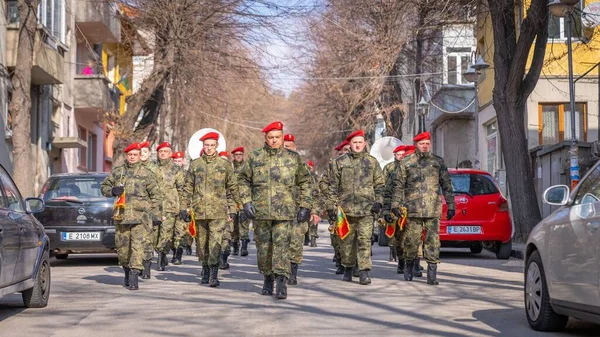 ブラゴエヴグラード市のブルガリア人英雄を追悼する軍事パレード — ストック写真