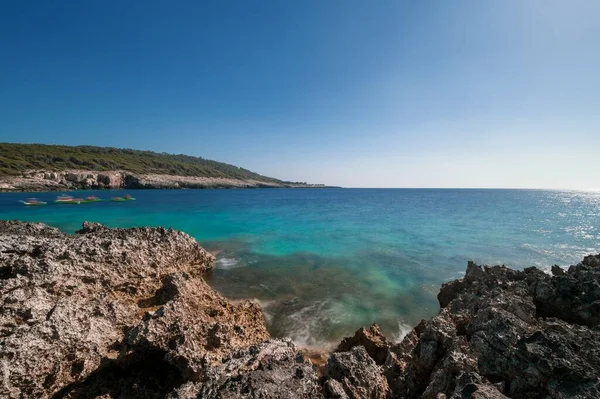 Карибское Кристаллическое Море Островов Тремити Апулии Италия — стоковое фото