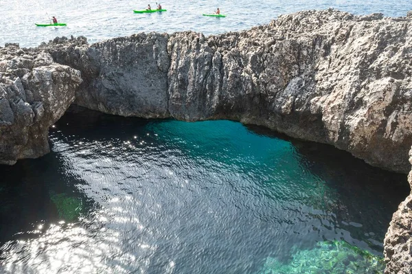 Caribische Kristallijne Zee Naar Tremiti Eilanden Puglia Italië — Stockfoto