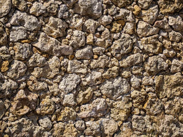 Une Texture Mur Pierre Avec Une Surface Rugueuse Inégale — Photo