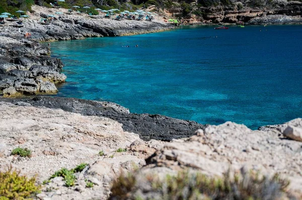 Caraibi Mare Cristallino Alle Isole Tremiti Puglia — Foto Stock