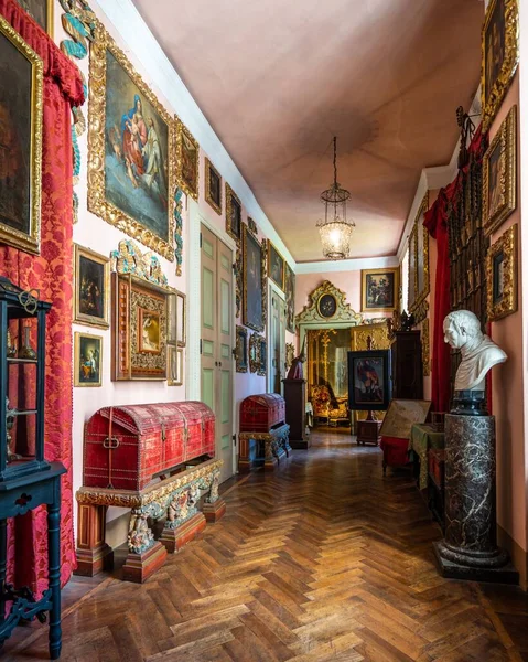 이탈리아 트레나 프리아 2022 세기에 바로크 양식의 궁전인 궁전의 인테리어 — 스톡 사진
