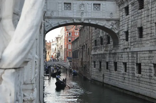 Die Schöne Seufzerbrücke Venedig Italien — Stockfoto