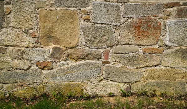 Wall Bricked Stones Artfully Bricked Natural Stone — Stock Photo, Image