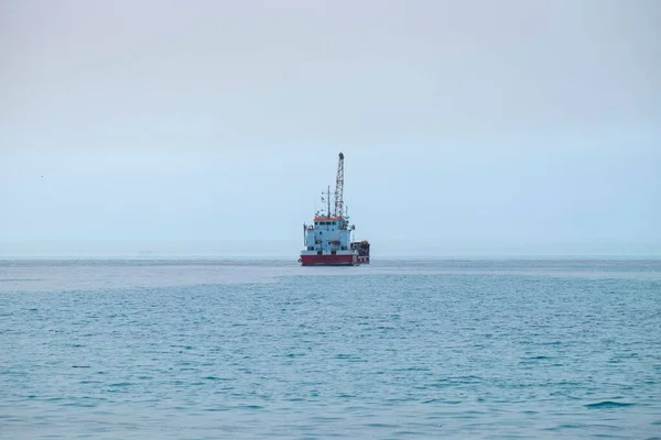 Hopper Dredger Vessel Mediterranean Sea — Stock Photo, Image