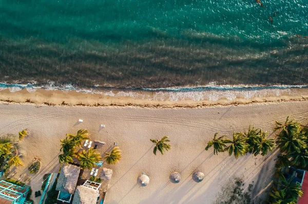 Ein Blick Von Oben Auf Die Strände Von Placencia Distrikt — Stockfoto