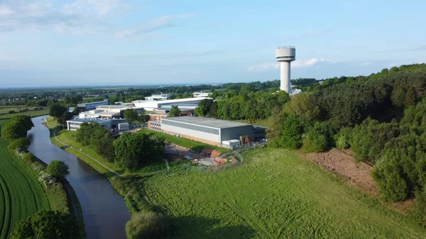 Egy Légi Felvétel Egy Toronyról Daresbury Cheshire Technológiai Parkjában — Stock Fotó