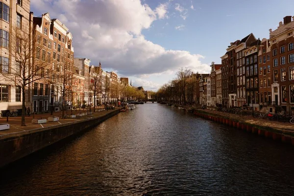Una Vista Amsterdam Paesi Bassi Una Giornata Sole — Foto Stock