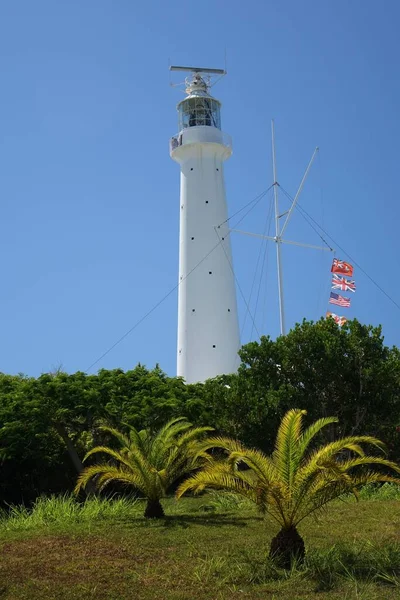 Vertical Shot Lighthouse Blue Sky Cross Bay Southampton Parish Bermuda — Stock Photo, Image