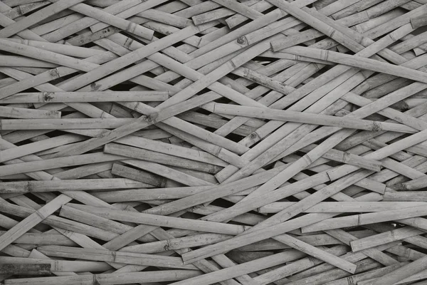 Een Grijswaarden Closeup Shot Van Bamboo Staafjes — Stockfoto