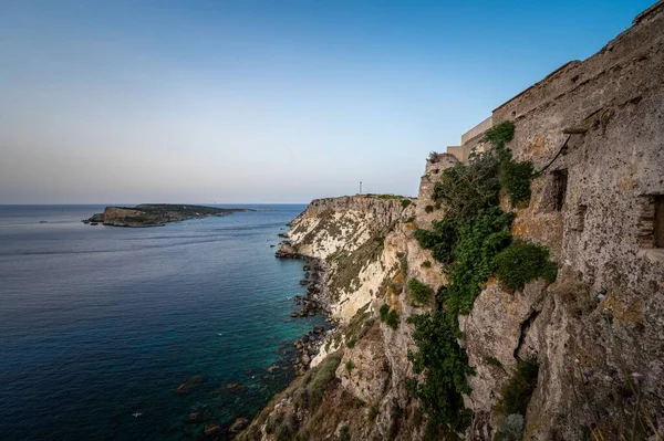 Itália Julho 2022 Detalhes Arquitetônicos Pôr Sol Ilha San Nicola — Fotografia de Stock