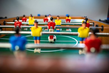 Bir masa futbol maçı Masa futbolu oyunu
