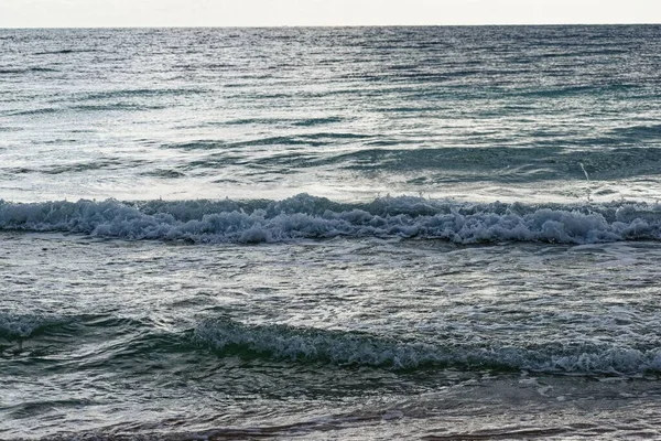 Beautiful Shot Sea Waves Caribbean Beach Tulum Mexico — Stock Photo, Image