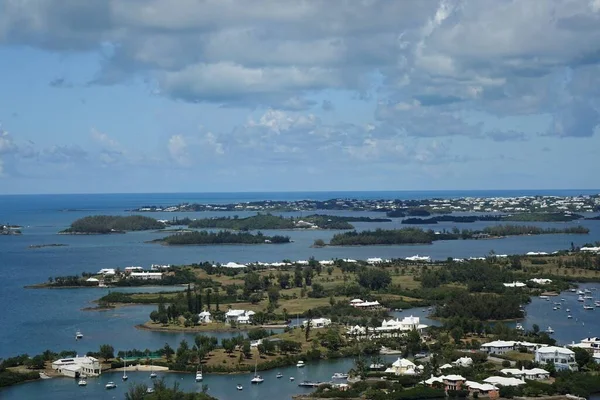 Aerial View Cross Bay Southampton Parish Bermuda — Stock Photo, Image