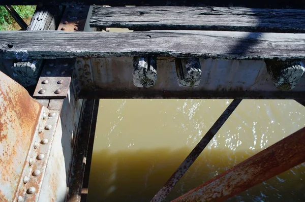 Ponte Ferro Velha Sobre Rio São Francisco — Fotografia de Stock