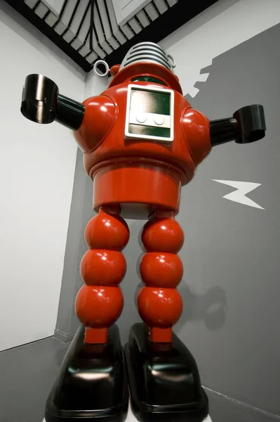 Colpo Basso Del Robot Scienza Retro Futuristico — Foto Stock