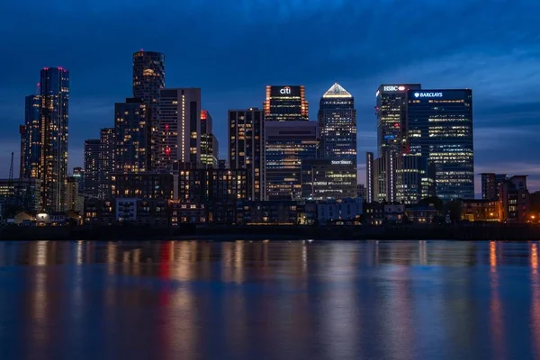 Horizon Calme Tamise Londres Royaume Uni — Photo