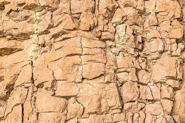 Een Close Shot Van Een Gebarsten Muur Textuur Bij Daglicht — Stockfoto
