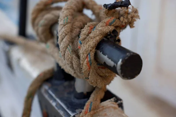 Tied Old Rope Pier Jekyll Island — Stock Photo, Image