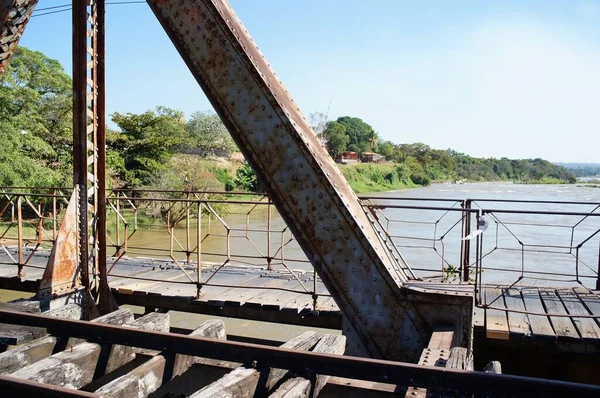 Antiguo Puente Hierro Sobre Río Sao Francisco —  Fotos de Stock