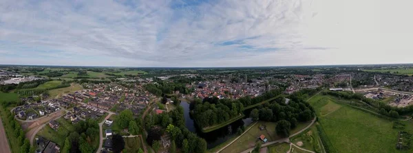 360 Wokół Widok Miasto Groenlo Regionie Achterhoek Holandii — Zdjęcie stockowe