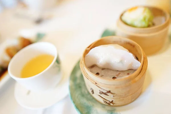 中国汤圆饺子的特写镜头 — 图库照片