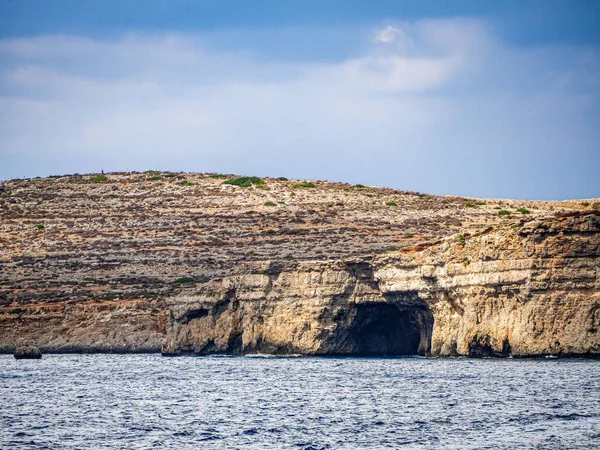 Blick Auf Eine Große Grotte Meer Einem Bewölkten Tag — Stockfoto