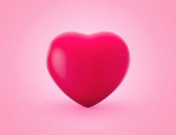 Illustration Heart Icon Pink Background — Stock Photo, Image