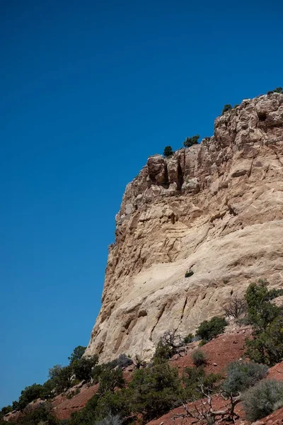 Vertikal Bild Rock Ansikte Dinosaurie Nationalpark — Stockfoto