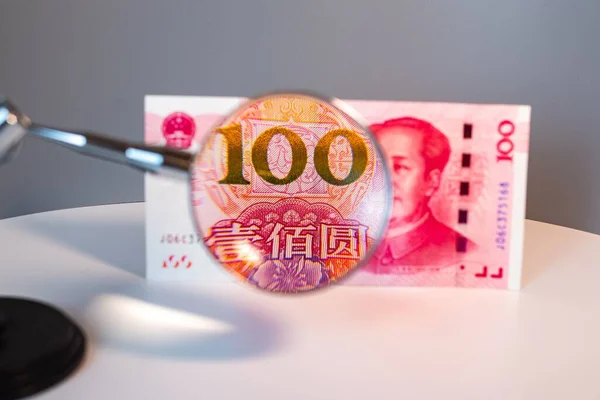 Yakın Plan Çin Malı 100 Yuan — Stok fotoğraf