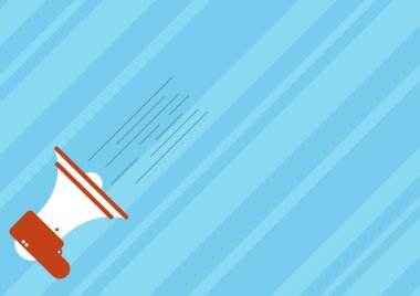 Hızlı Önemli Anons Yapan Megafon 'un bir çizimi