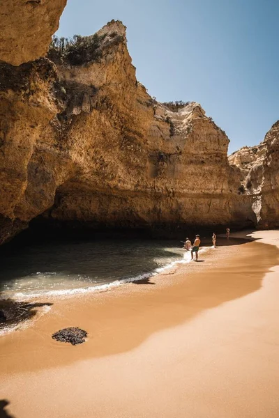 Beautiful Secluded Algarve Beach Praia Ninho Das Andorinhas Sunny Day — Stock Photo, Image