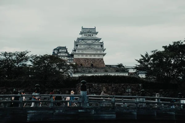 Hisnande Låg Vinkel Himeji Slott Japan — Stockfoto