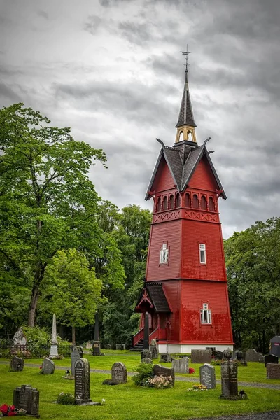 Plan Vertical Chapelle Tilfredshet Trondheim Norvège — Photo
